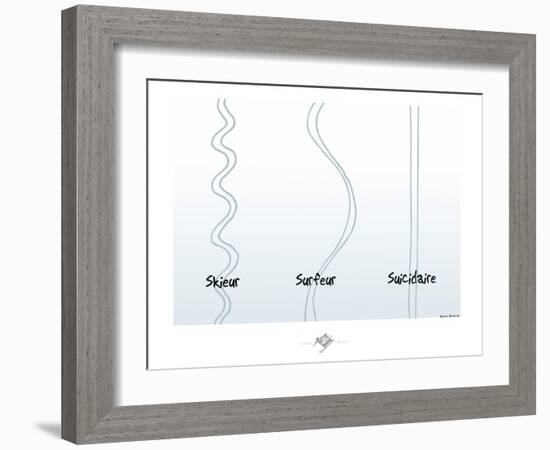 Touchouss - Suicidaire-Sylvain Bichicchi-Framed Art Print