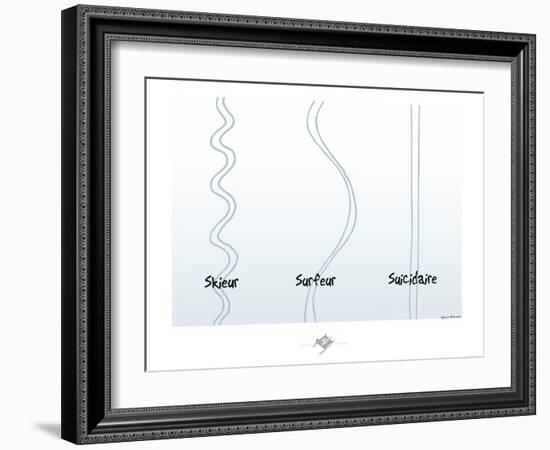 Touchouss - Suicidaire-Sylvain Bichicchi-Framed Art Print