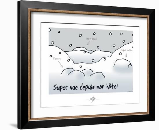 Touchouss - Vue depuis mon hôtel-Sylvain Bichicchi-Framed Art Print