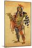 Touchstone the Clown, Costume Design for "As You Like It"-C. Wilhelm-Mounted Giclee Print