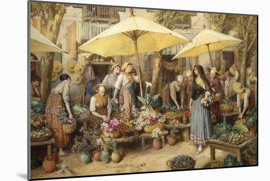 Toulon Market, France-Myles Birket Foster-Mounted Giclee Print