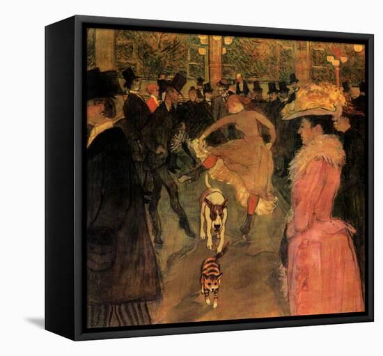 Toulouse-Lautrec Dog-Chameleon Design, Inc.-Framed Stretched Canvas