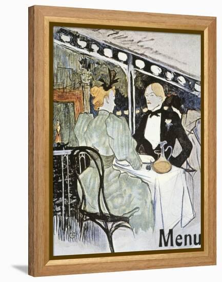 Toulouse-Lautrec: Menu-Henri de Toulouse-Lautrec-Framed Premier Image Canvas