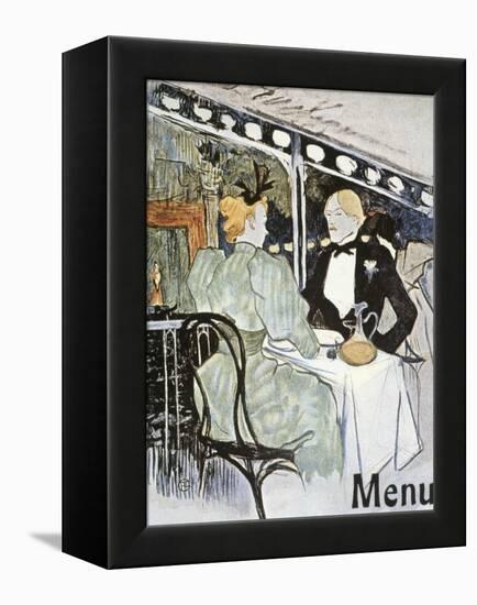 Toulouse-Lautrec: Menu-Henri de Toulouse-Lautrec-Framed Premier Image Canvas