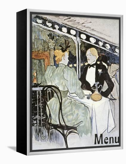 Toulouse-Lautrec: Menu-Henri de Toulouse-Lautrec-Framed Premier Image Canvas