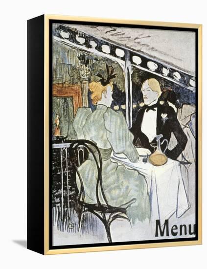 Toulouse-Lautrec: Menu-Henri de Toulouse-Lautrec-Framed Premier Image Canvas