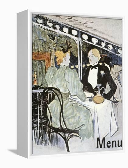 Toulouse-Lautrec: Menu-Henri de Toulouse-Lautrec-Framed Premier Image Canvas