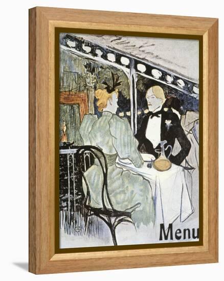 Toulouse-Lautrec: Menu-Henri de Toulouse-Lautrec-Framed Premier Image Canvas