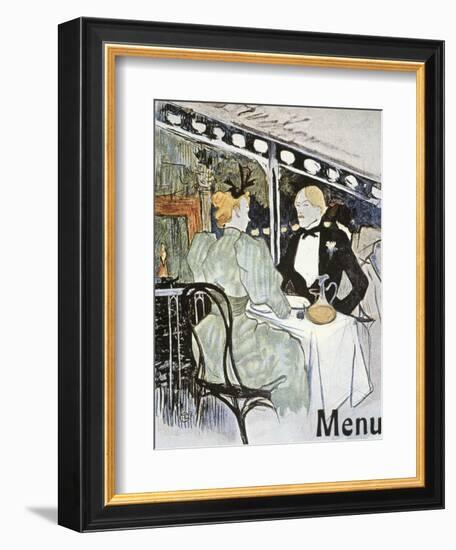 Toulouse-Lautrec: Menu-Henri de Toulouse-Lautrec-Framed Giclee Print