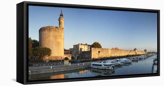 Tour De Constance Tower and City Wall at Sunset, Languedoc-Roussillon-Markus Lange-Framed Premier Image Canvas