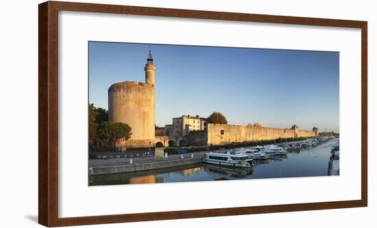 Tour De Constance Tower and City Wall at Sunset, Languedoc-Roussillon-Markus Lange-Framed Photographic Print
