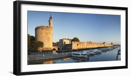 Tour De Constance Tower and City Wall at Sunset, Languedoc-Roussillon-Markus Lange-Framed Photographic Print