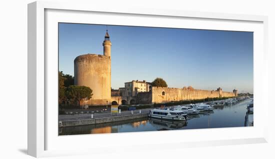 Tour De Constance Tower and City Wall at Sunset, Languedoc-Roussillon-Markus Lange-Framed Photographic Print