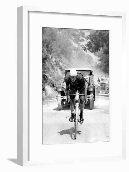 Tour De France 1929, 13th Leg Cannes/Nice on July 16 : Benoit Faure on the Braus Pass-null-Framed Photo