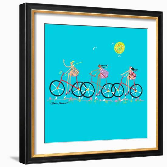 Tour de Girls-Caroline Benchétrit-Framed Art Print