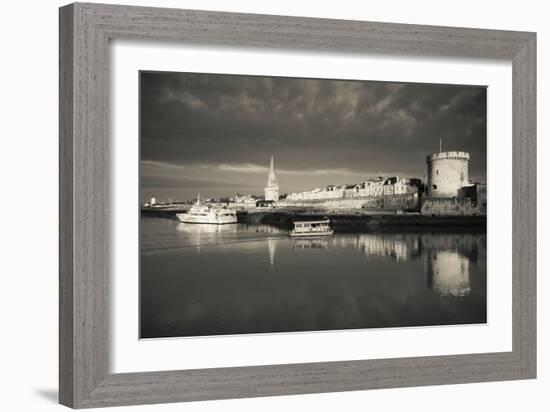 Tour De La Lanterne and Tour De La Chaine Towers, La Rochelle, Charente-Maritime-null-Framed Photographic Print