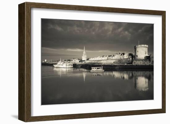 Tour De La Lanterne and Tour De La Chaine Towers, La Rochelle, Charente-Maritime-null-Framed Photographic Print