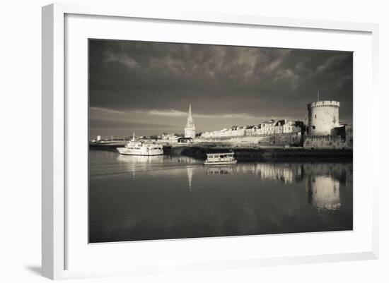 Tour De La Lanterne and Tour De La Chaine Towers, La Rochelle, Charente-Maritime-null-Framed Photographic Print
