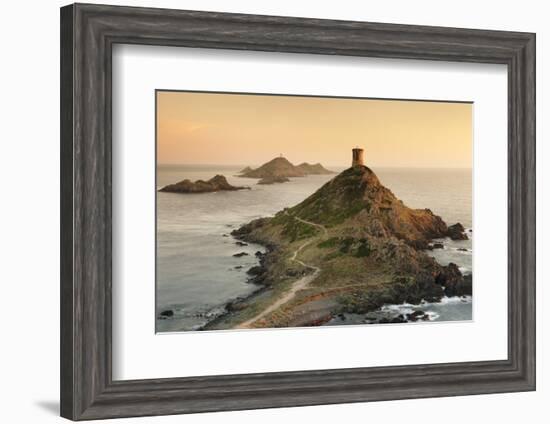 Tour De La Parata and the Islands of Iles Sanguinaires, Corsica, France, Mediterranean, Europe-Markus Lange-Framed Photographic Print