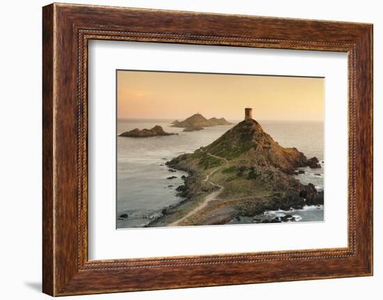 Tour De La Parata and the Islands of Iles Sanguinaires, Corsica, France, Mediterranean, Europe-Markus Lange-Framed Photographic Print