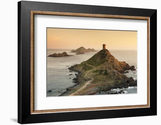 Tour De La Parata and the Islands of Iles Sanguinaires, Corsica, France, Mediterranean, Europe-Markus Lange-Framed Photographic Print