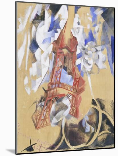 Tour Eiffel. 1910 - 11-Robert Delaunay-Mounted Giclee Print