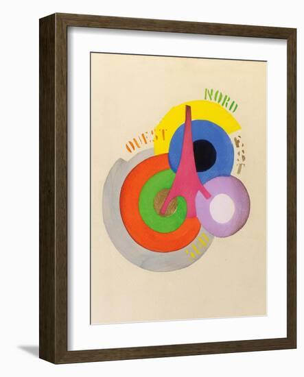 'Tour Eiffel', 1918-Robert Delaunay-Framed Giclee Print