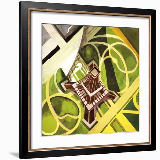 Tour Eiffel et Jardin du Champs de Mars, 1922-Robert Delaunay-Framed Premium Giclee Print