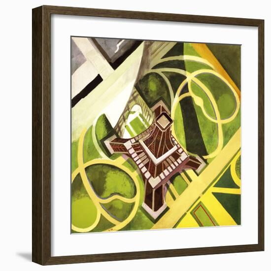 Tour Eiffel et Jardin du Champs de Mars, 1922-Robert Delaunay-Framed Premium Giclee Print