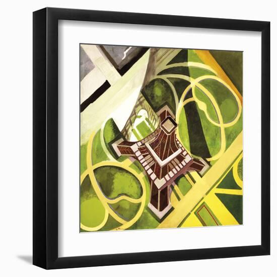 Tour Eiffel Et Jardin Du Champs De Mars, 1922-Robert Delaunay-Framed Giclee Print