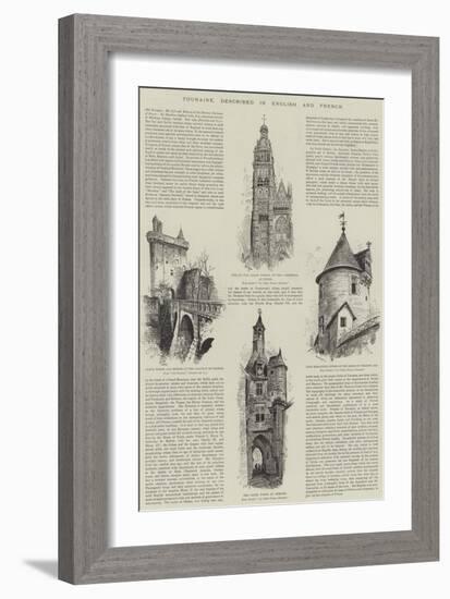 Touraine, Described in English and French-Albert Robida-Framed Giclee Print