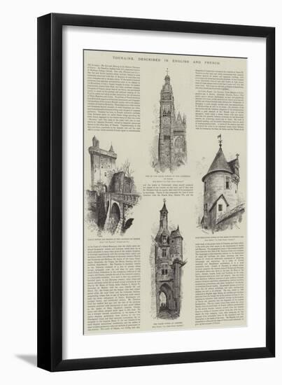 Touraine, Described in English and French-Albert Robida-Framed Giclee Print