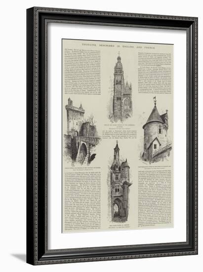 Touraine, Described in English and French-Albert Robida-Framed Giclee Print