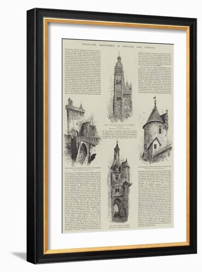 Touraine, Described in English and French-Albert Robida-Framed Giclee Print