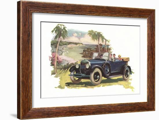 Touring by the Coast-null-Framed Art Print