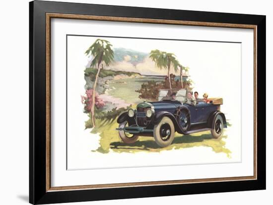 Touring by the Coast-null-Framed Art Print