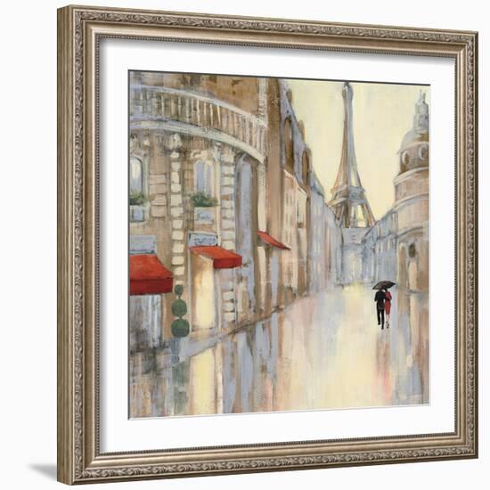 Touring Paris Couple III-Julia Purinton-Framed Art Print