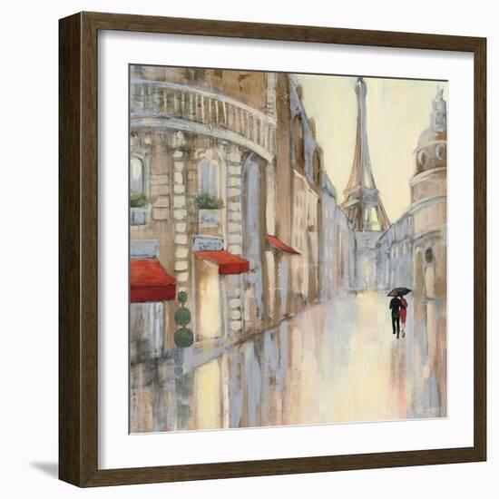 Touring Paris Couple III-Julia Purinton-Framed Art Print