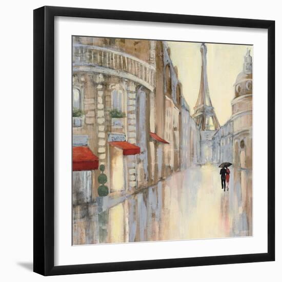 Touring Paris Couple III-Julia Purinton-Framed Art Print