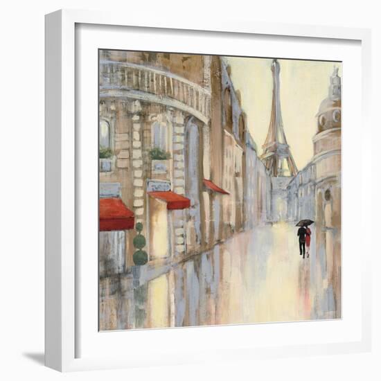 Touring Paris Couple III-Julia Purinton-Framed Art Print