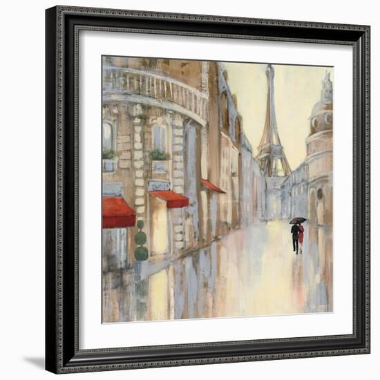 Touring Paris Couple III-Julia Purinton-Framed Art Print