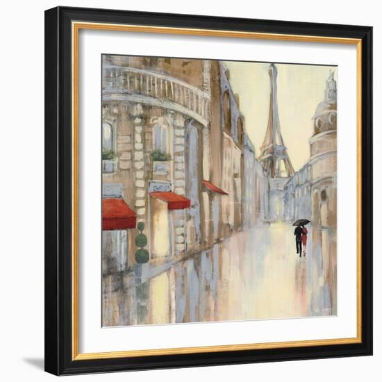 Touring Paris Couple III-Julia Purinton-Framed Art Print