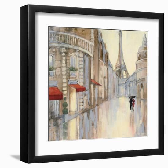 Touring Paris Couple III-Julia Purinton-Framed Art Print