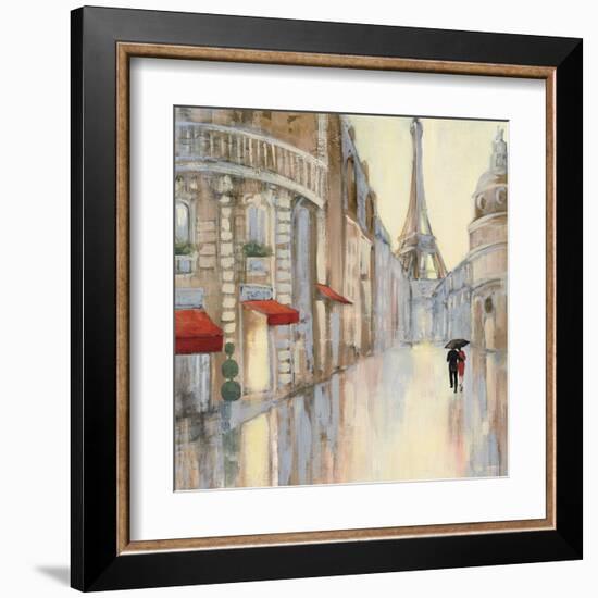 Touring Paris Couple III-Julia Purinton-Framed Art Print