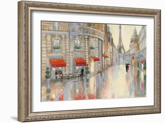 Touring Paris Couple-Julia Purinton-Framed Art Print