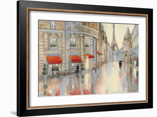 Touring Paris Couple-Julia Purinton-Framed Art Print