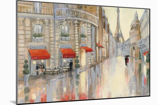 Touring Paris Couple-Julia Purinton-Mounted Art Print