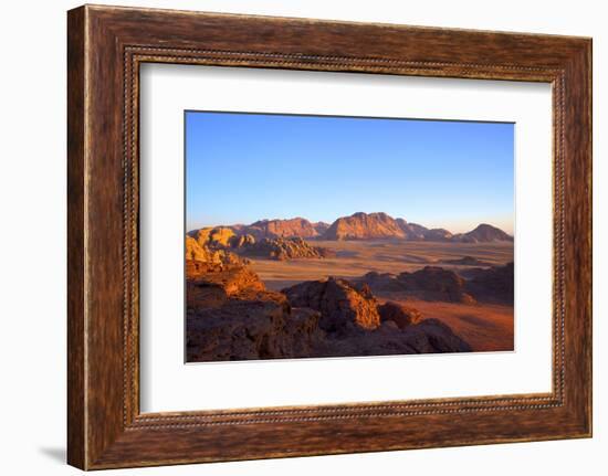 Tourist at Wadi Rum, Jordan, Middle East-Neil Farrin-Framed Photographic Print