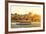 Tourist Boat Floats on the Golden Horn in Istanbul at Sunset, Turkey-Viacheslav Lopatin-Framed Photographic Print