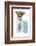 Tourist Dog With A Hat A Tie And A Case-Javier Brosch-Framed Photographic Print